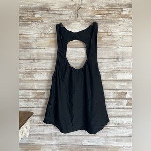 Medium Black Swim or Sport Cover Up Top